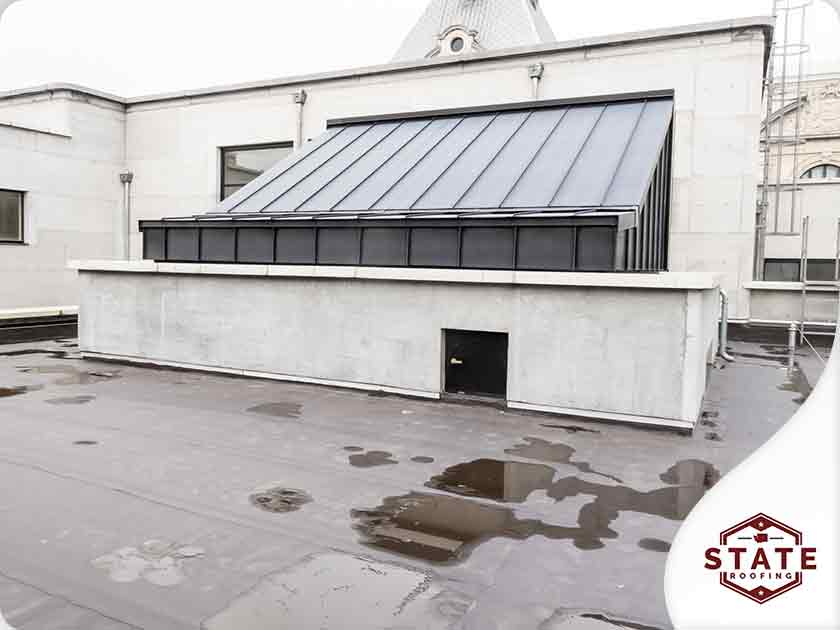 Commercial flat roofing system